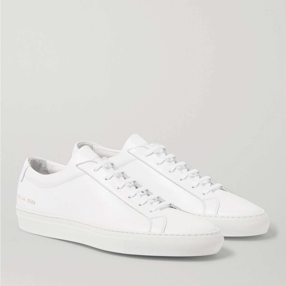 Woman Common Project White Leather Sneakers euro 40 or 9